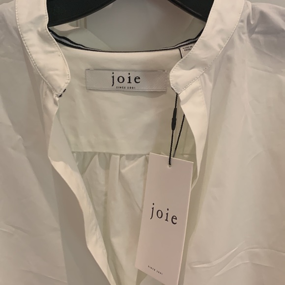 Joie ivory puff sleeve blouse - Picture 2 of 6